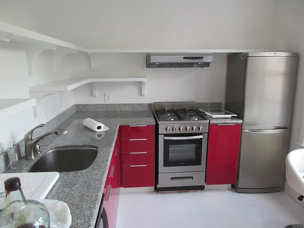 کابینت خطی برای آشپزخانه کوچک